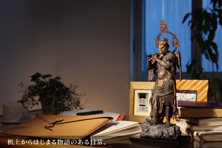 書斎に仏像